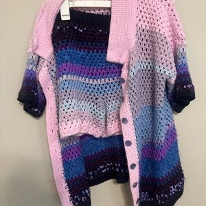 Handmade Crochet Sweater Set